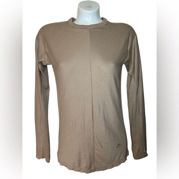 Uniqlo X Alexander Wang Tan Fitted Ribbed Top - Picture 2 of 7